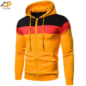 Sudadera con capucha de algodón para hombre, prenda deportiva masculina de gran tamaño con logotipo personalizado, de alta calidad, estilo Hip Hop, con cremallera, 2022 - Product Image 3