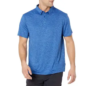 2024 경쟁력있는 가격 맞춤형 로고 및 라벨 남성용 폴로 셔츠 통기성 소재 성인 크기 슬림 핏 남성 폴로 셔츠