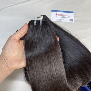 วิกผมมนุษย์บริสุทธิ์แบบ100% ผมมนุษย์แบบตรงมีหนังกำพร้าแบบคู่ - Product Image 2