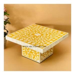 Travail martelé à la mode nouvelle Collection Table gâteau présentoir meilleure qualité grande taille 2 niveaux classique Table de mariage gâteau support - Product Image 6