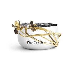 Tazón para servir de diseño maravilloso, tazón para servir frutas de aluminio y acero inoxidable, tazón para postre de tamaño personalizado - Product Image 6