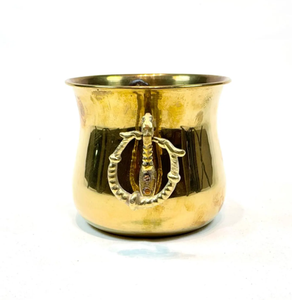 Ensemble de deux jardinières en métal antique finition laiton, fabriquées en fer, best-seller, jardinières modernes en fer - Product Image 3