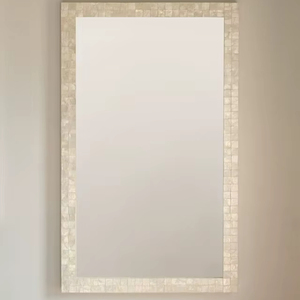 Espejo de pared con Incrustaciones de nácar de diseñador Premium para decoración de hogar y oficina al mejor precio - Product Image 1