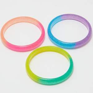 Acetate Bangle Irregular Shape Fashional Colourful High Quality Resin <b>Bracelet</b> from India - Product Image 4