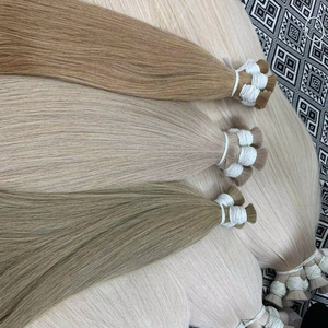 En gros En Vrac Teint Remy Extensions De Cheveux Humains Vietnamien Haute Vierge Source Droite Tressage Machine Double Trame 20 Pouces - Product Image 5