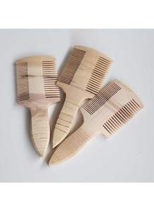 ACERCA DE MEJOR viaje portátil estilo chino hecho a mano sándalo pintado tallado peine de madera - Product Image 3