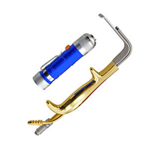 Retractor de senos de doble punta con dientes 22X55mm 31cm Instrumento de cirugía manual de acero inoxidable chapado en oro Plástico reutilizable - Product Image 4