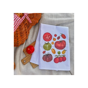 Heritage Weave 100% algodón tomates bordados Golf toallas de té artesanales hechos a mano ligeros reciclables Etiqueta Privada paquetes OEM - Product Image 2