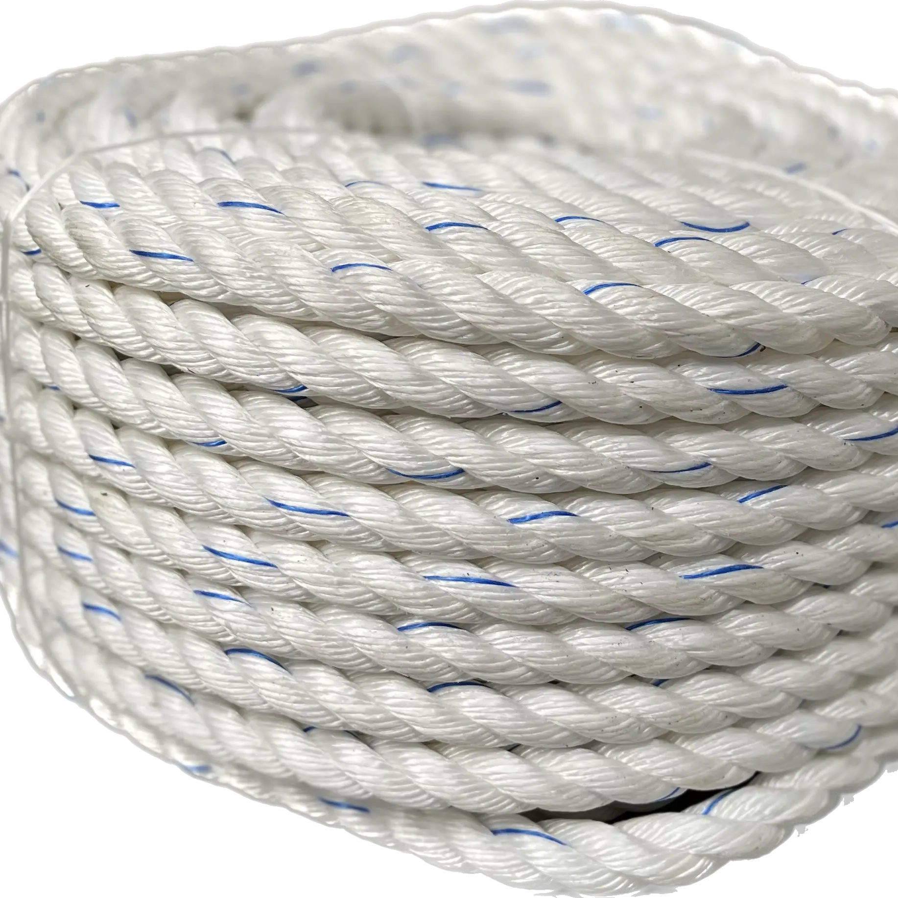 PP Virgin Plastic Polypropylen PP Danline 3 und 4 Stränge Twisted Ropes 4mm - 40mm Größe Made in India