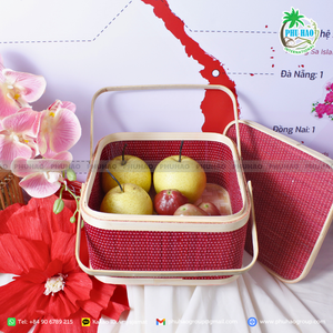 Produit de vente chaude Améliorez votre présentation de cadeau avec un panier en bambou exquis et respectueux de l'environnement - Product Image 5