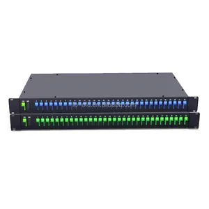 Cheap Fiber Optic Coupler Optical Splitter 19 inch 1U 2U 3U Rack Type PLC Splitter For Sale