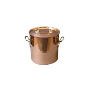 Attractive design round shape <b>candle</b> jar container with brass handles top quality <b>copper</b> container - Product Image 1