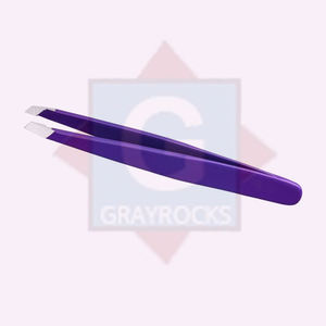 Pince à épiler professionnelle de haute qualité pour sourcils, en acier inoxydable, inclinée/pointue, longueur 10 mm, précision durable pour les sourcils - Product Image 3