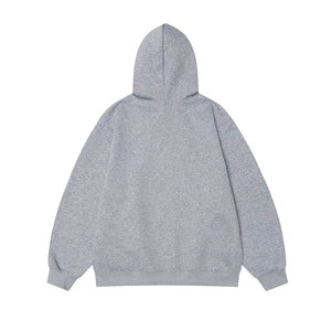 เสื้อฮู้ดดี้กันน้ำผ้าฟลีซผสมสแปนเด็กซ์/คอตตอน คุณภาพสูง แบบสวมใส่ได้ทั้งชายและหญิง ทรงปกติ ผลิตตามสั่ง ขายส่ง เป็นมิตรต่อสิ่งแวดล้อม - Product Image 4