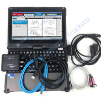 Getac v100 alat diagnostik USB laptop + forklift F truck stacker Linde Pathfinder LSG LINDE BT CanBox LINDE doctor alat diagnostik USB