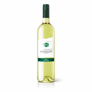 Vino Blanco Seco Castillo de Sarrion, Airen y Macabeo, 11% ABV, Vino Blanco Español Fresco, 750ml - Product Image 1