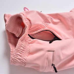 Pantalon Softshell rose clair haut à la mode avec doublure chaude en tissu coupe-vent Style neige extérieur et marque avec logo personnalisé - Product Image 3