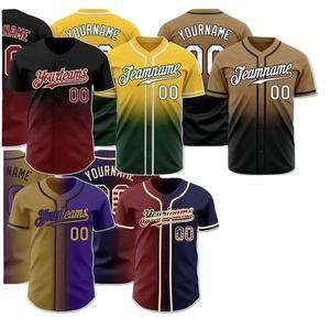 Camiseta de Béisbol Juvenil con logotipo personalizable, transpirable, 100% poliéster, precio de fábrica, ropa deportiva con botones - Product Image 3