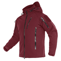 Veste Softshell Homme Hiver Imperméable à Capuche Bleue, Motif Cousu Double Couture, Chaude, Style Urbain Haut de Gamme, Meilleure Vente
