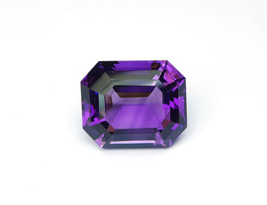 Pierre précieuse d'améthyste scintillante en vrac précieuse bien polie forme octogonale de pierre d'améthyste à facettes pour la fabrication de bijoux - Product Image 3