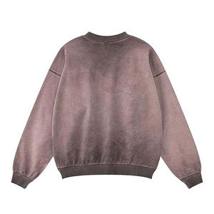 Sudadera de Cuello Redondo para Invierno, Personalizada, Estilo Vintage, Lavado Ácido, Poliéster/Algodón, Impresión Digital, Bordado, Precio Económico, Transpirable - Product Image 2