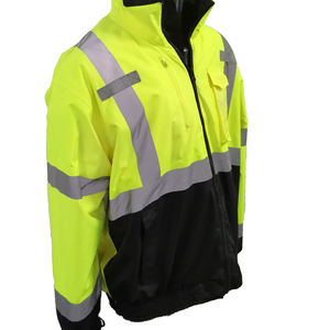 Chaqueta reflectante de alta visibilidad para exteriores para hombres Logotipo personalizado Impreso Precio razonable Chaqueta DE SEGURIDAD reflectante La mejor calidad - Product Image 2