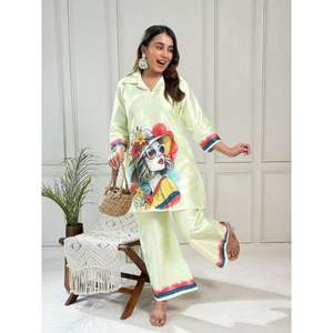 Best Vetican Figure Print <b>Kurti</b> with palazzo Stylish Multipurpose Ethnic Wear <b>for</b> <b>Womens</b> Daily Party Wedding Festival & Fashion - Product Image 2