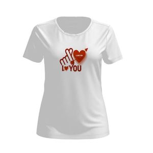 High Quality Knitted Cotton Women's T-Shirt Solid Color Custom Printed <b>Plain</b> Neck Casual Style Compressed Made in Bangladesh - Product Image 1