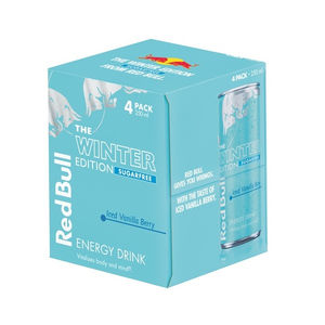 Red Bull Iced Vanilla Berry 250ml Edición Limitada de Invierno para Parques Temáticos y Centros de Entretenimiento - Product Image 1