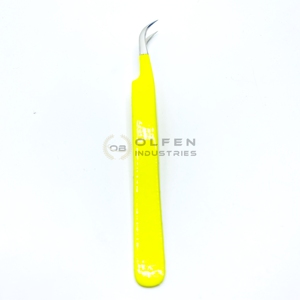 Pince à épiler jaune Offre Spéciale pince à épiler en acier inoxydable pointe incurvée - Product Image 4