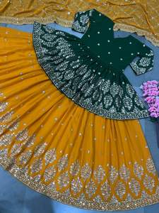 Lehenga Choli-ropa de boda y fiesta para mujer, de imitación, con bordado de Georgette, a la moda, venta al por mayor de la India - Product Image 3