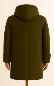 Manteau en laine tricotée à capuche, streetwear, vêtements d'extérieur d'hiver - Product Image 2