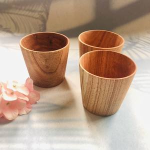 Wholesale Traditional Handicraft Wooden <b>Drinking</b> <b>Cup</b> 7x8 cm with Customized Logo <b>Cup</b> Wood From Vietnam Eco-friendly Material - Product Image 6