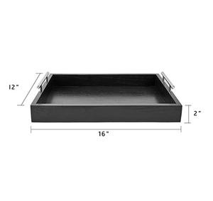 Bandejas decorativas de madera para servir Bandejas de madera de la mejor calidad premium hechas a mano disponibles con diseños y estilos únicos - Product Image 3