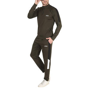 Super doux qualité décontracté hommes Slim Fit sport pantalons de survêtement et sweat à capuche ensemble 100% coton anti-rides survêtement - Product Image 2