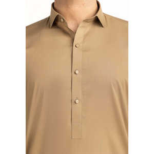 Trajes Camel Básicos de un Solo Pecho para Hombre para la Celebración del Eid - Product Image 1