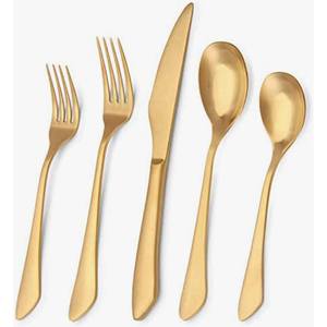 ชุดมีดสเตนเลสสตีลเคลือบเงาทำจากเงินรอยัลชุบเคลือบเงาแบบหนา - Product Image 5