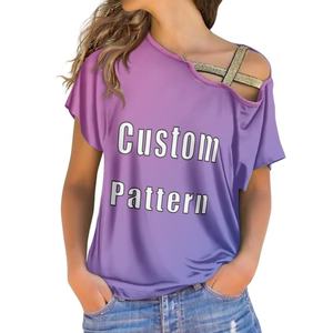 เสื้อยืดสตรีแฟชั่นเปิดไหล่ขนาดใหญ่พิเศษเสื้อยืดสตรียี่ห้อ Chi Eta phi One sorority - Product Image 5