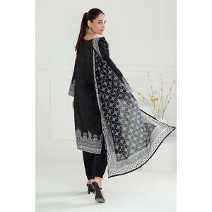 Conjunto de Traje Estampado de 3 Piezas Negro para Mujer - Product Image 5
