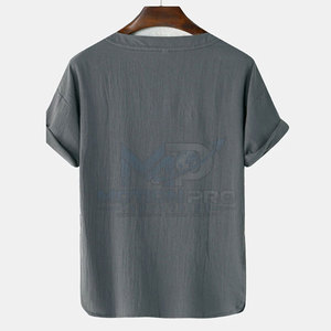 เสื้อยืดผู้ชายลำลองน้ำหนักเบา เนื้อผ้าเรียบ ใส่สบาย ทรงปกติ ระบายอากาศได้ดี ผ้าฝ้าย 100% ผ้าฟลีซเป็นมิตรกับสิ่งแวดล้อม เหมาะสำหรับใส่ทุกวัน - Product Image 2