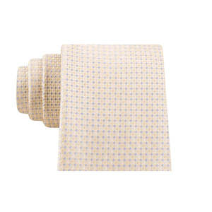 Cravatta da Uomo Michael Kors, Taglia Regolare, Blu con Stampa Quadrati Digitali, Sottile in Seta Jacquard con Motivi Floreali e a Pois, Confezione Regalo - Product Image 2