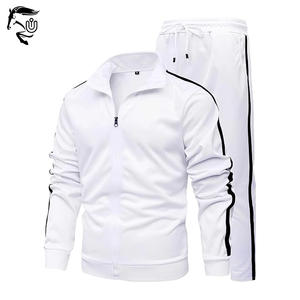 Conjunto de ropa deportiva atlética para hombre, 2 piezas, informal, con cremallera completa, para correr, transpirable, ligero, de secado rápido, para entrenamiento de adultos - Product Image 6