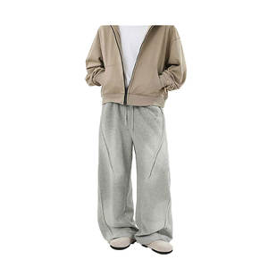 Pantalon pour homme en tissu éponge polaire extensible à séchage rapide idéal pour les vêtements de sport de gymnastique et les entraînements d'été en plein air - Product Image 1