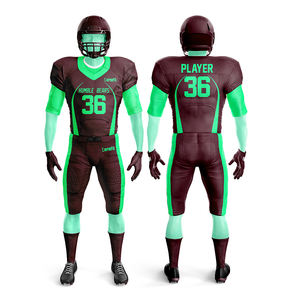 Vêtements d'équipe de sport Ensemble d'uniformes de football de qualité supérieure Tops de football américain Maillot de football américain - Product Image 1