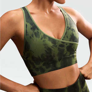 Top Deportivo Sin Costuras para Mujer, Estilo Color Block, Espalda Descubierta, Soporte Alto, Sin Mangas, con Relleno en el Pecho, para Gimnasio - Product Image 2