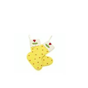 ถุงน่องผ้าสักหลาดสีเหลืองทอง ถุงน่องผ้าสักหลาดสีเหลืองเลมอน ถุงน่องผ้าสักหลาดสีเหลืองบัตเตอร์คัพ คริสต์มาสสมัยใหม่ที่เป็นมิตรกับสิ่งแวดล้อม - Product Image 2