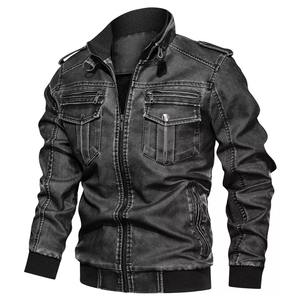 Produits tendance 2023 vestes pour hommes vêtements mode veste en cuir Pu hommes vente en gros bas prix de haute qualité - Product Image 4
