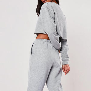 Ropa informal para mujer Sublimación Crop Hoodies Sudaderas Ropa recortada Sudadera con capucha Sin forro OEM completo Aplicado Sudaderas con capucha al por mayor - Product Image 6