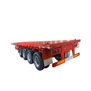 Semirremolque de Plataforma Plana Usado de 4 Ejes, 40 Pies/45 Pies, para Contenedores, de Acero, Capacidad <5000 kg - Product Image 3