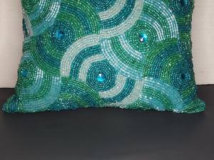 Fundas de Cojín Elegantes Hechas a Mano con Cuentas para Decoración de Dormitorio, Fundas de Almohada Bordadas a Mano con Motivos Florales - Product Image 3